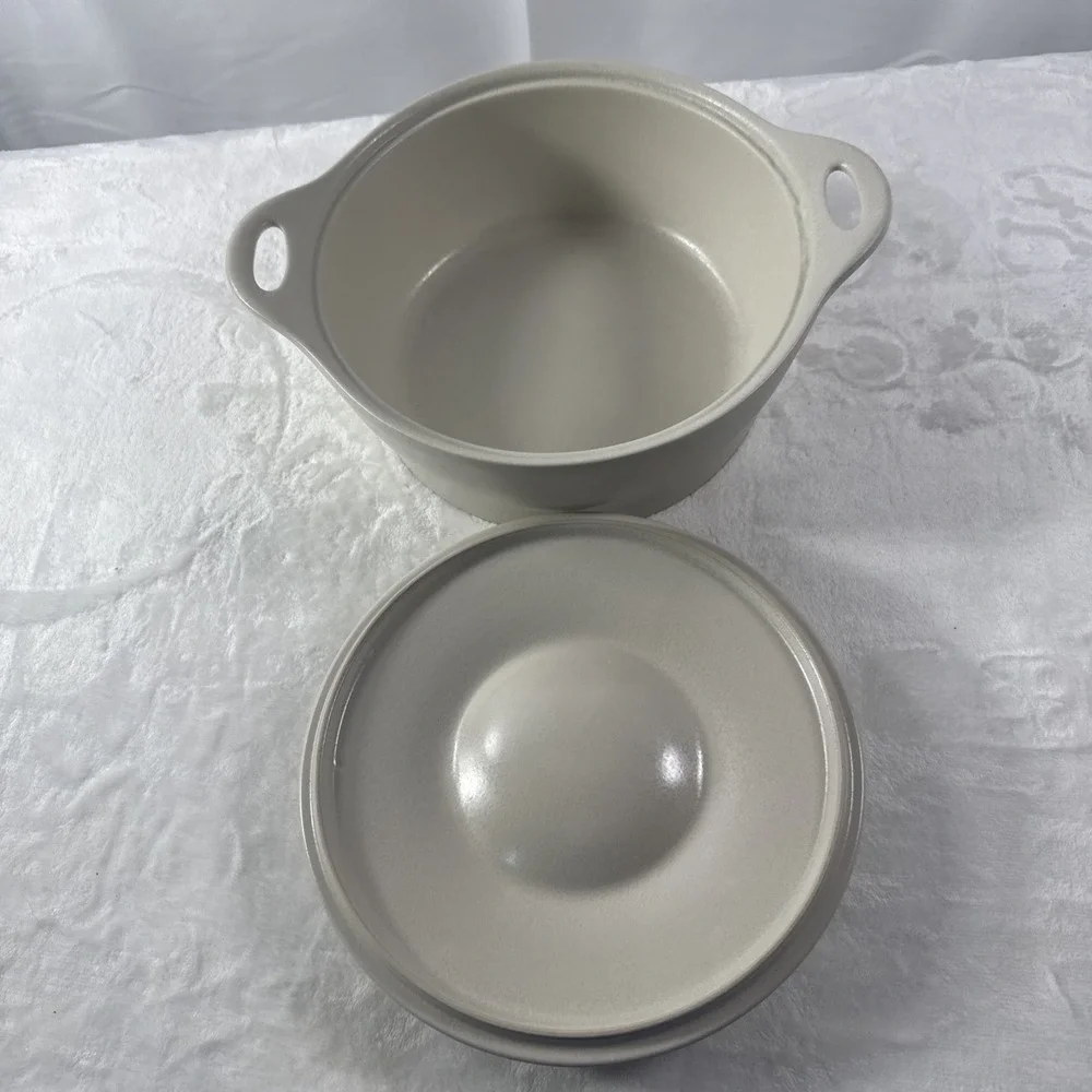 Corning Creations Khaki Casserole Dish w/ Lid | 2.5 Qt | Excellent Cond